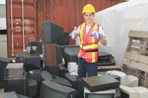 Residential skip placement on a Mottingham street